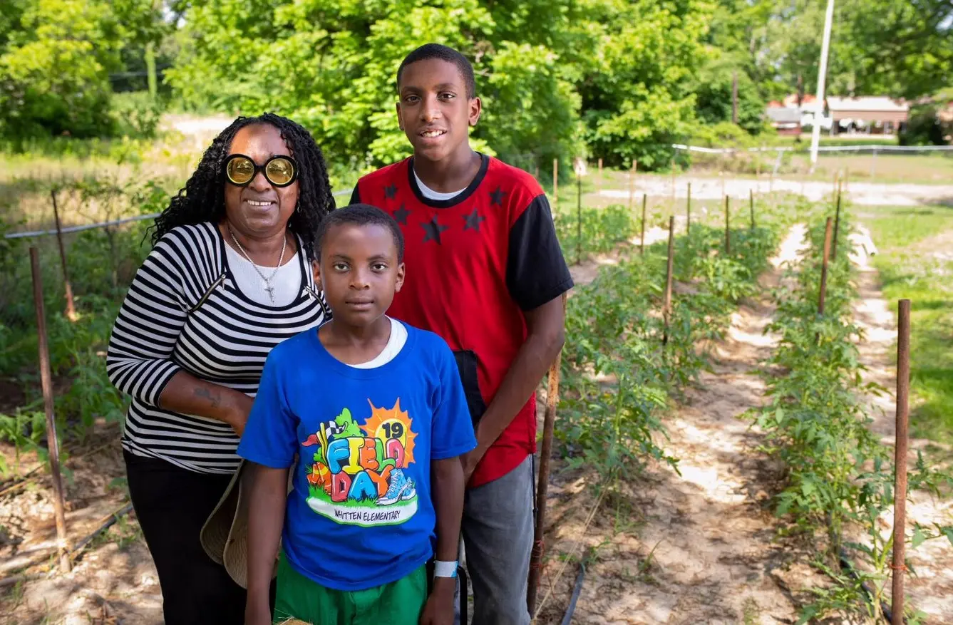 Family in their community