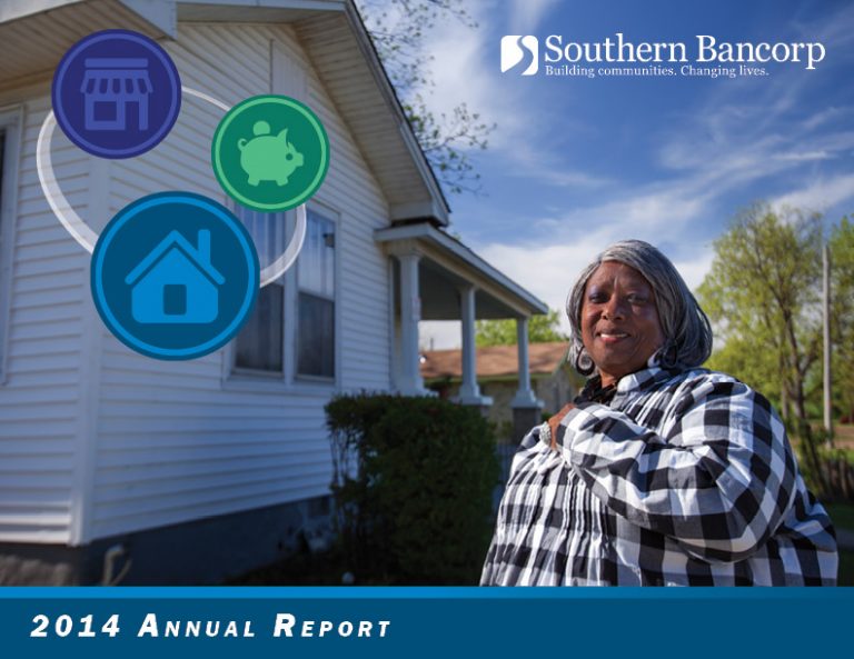 Portada del informe anual de 2014 de Southern Bancorp