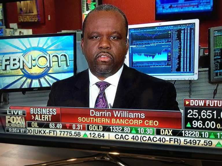 Darrin Williams, Consejero Delegado de Southern Bancorp