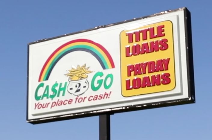 payday lending sign